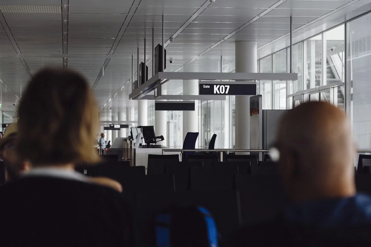 Snake at Airport Gate