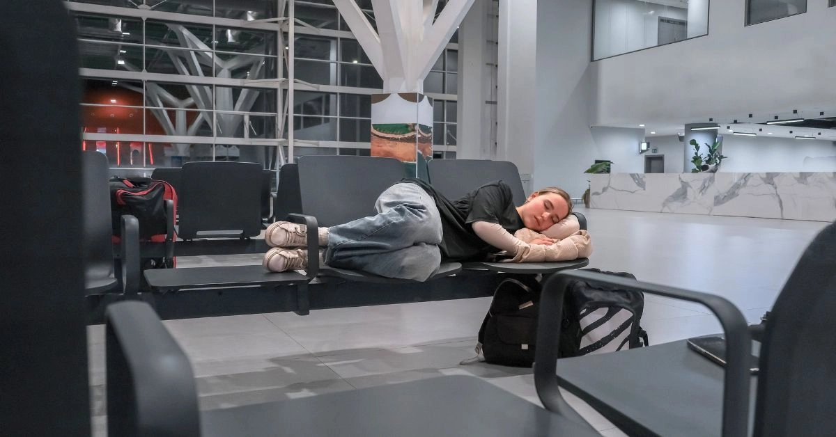 Snake at Airport Gate