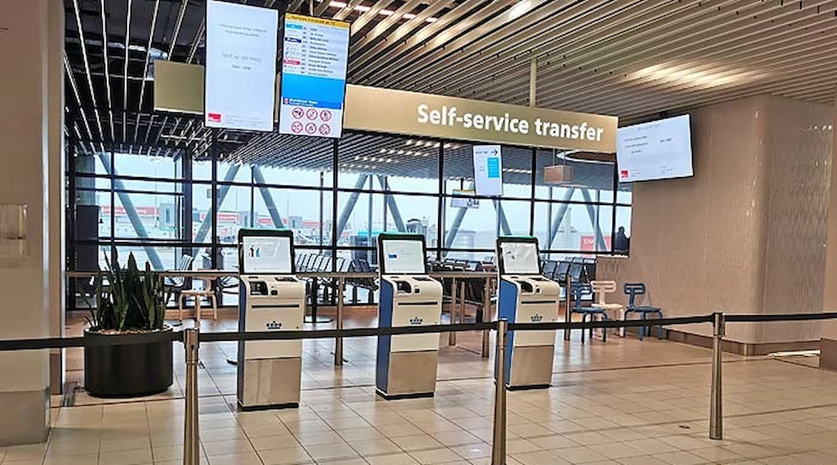Snake at Airport Gate