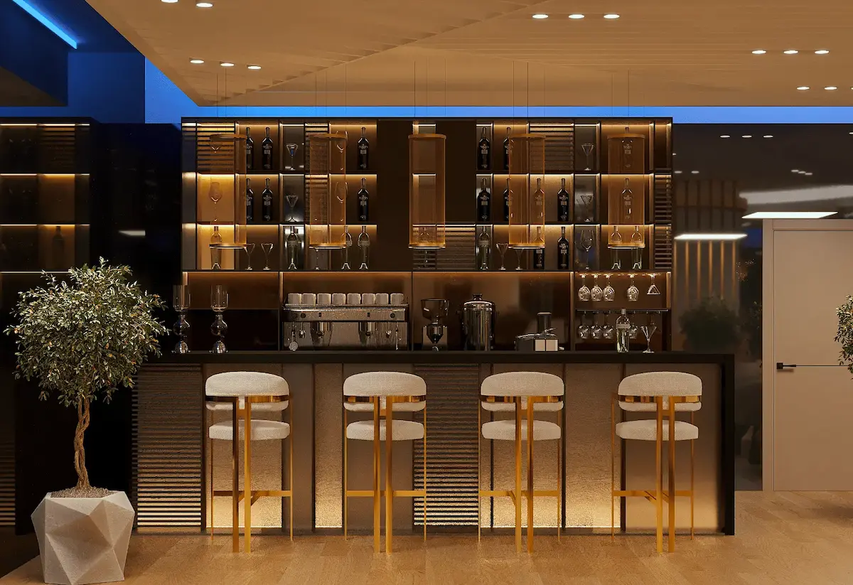 Airport lounge experience