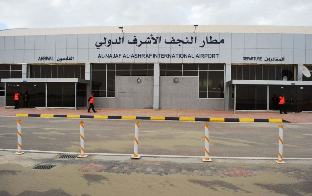 Najaf Airport to city center transport – private transfer driver waiting at arrivals