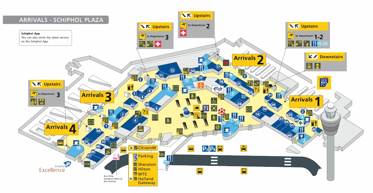 Schiphol Airport Map Guide
