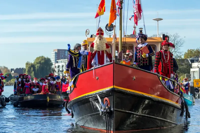 Sinterklaas parade boat Amsterdam