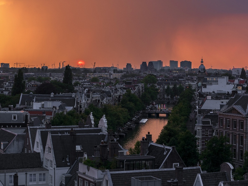 amsterdam restaurant view