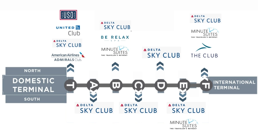 atlanta airport lounges review and locations