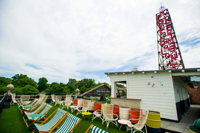 atlanta hotel clermont rooftop