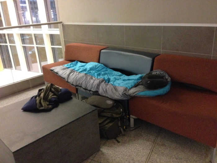 Sleeping at Atlanta Airport