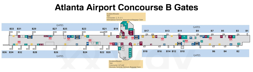 atlanta airport CONCOURSE B