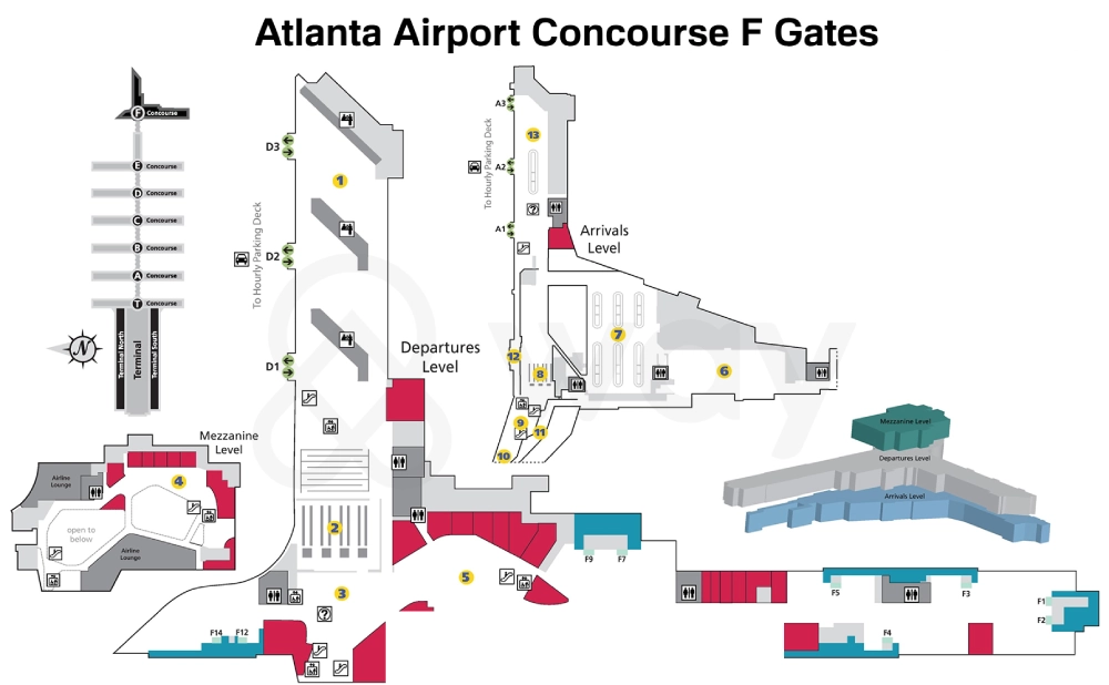 CONCOURSE F at Atlanta Airport