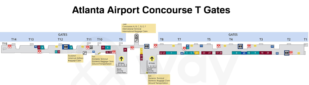 atlanta airport CONCOURSE T