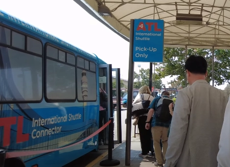 Atlanta Airport shuttle pick-up