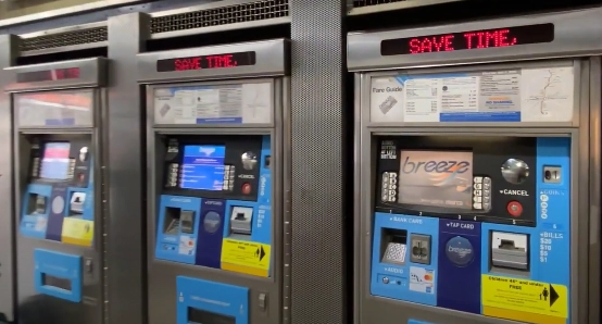 Atlanta airprot Marta Train vending machine buy ticket
