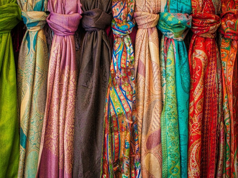 bahrain silk scarf shawl