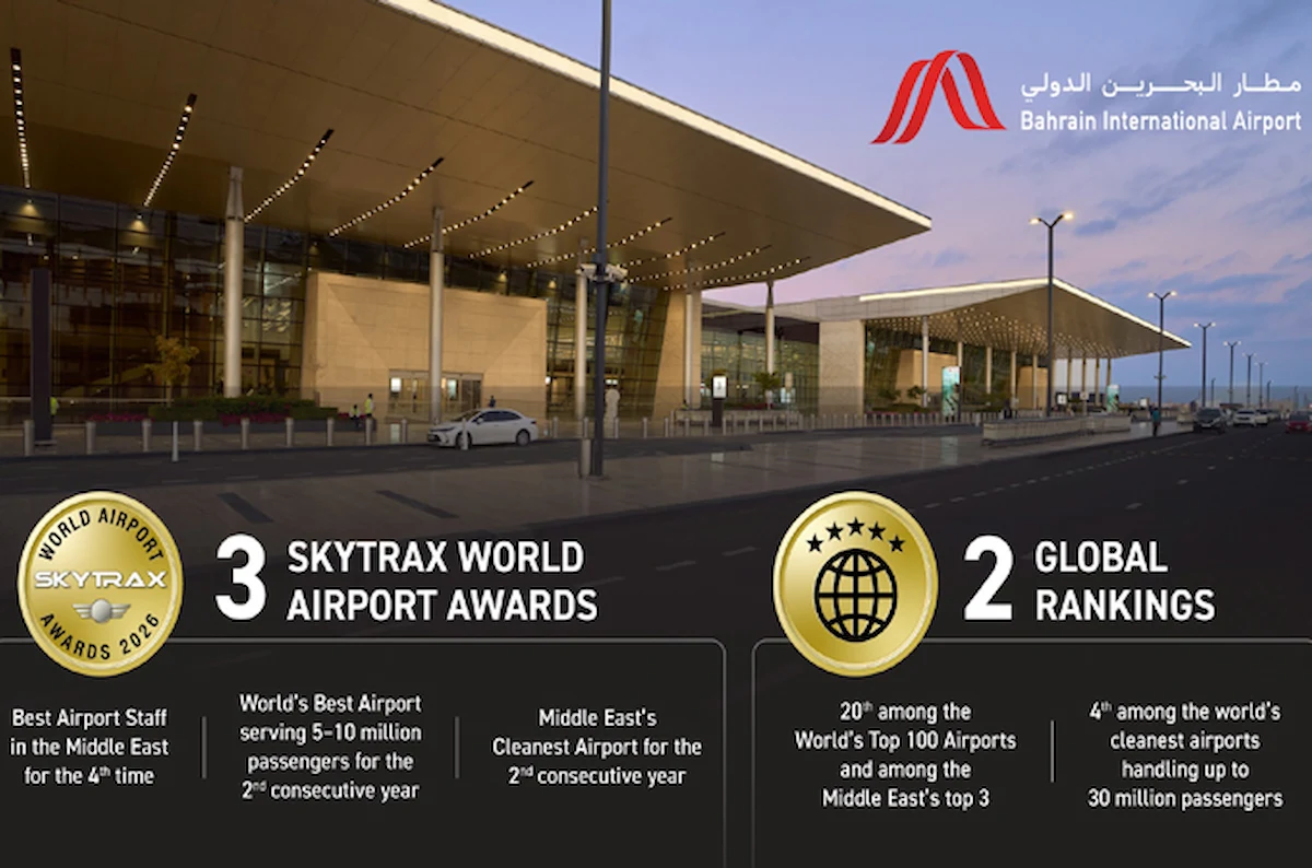 Bahrain International Airport Secures Three Wins at 2026 Skytrax World Airport Awards