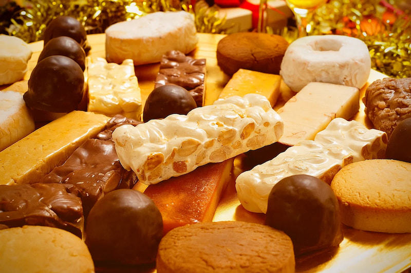Turron and chocolate