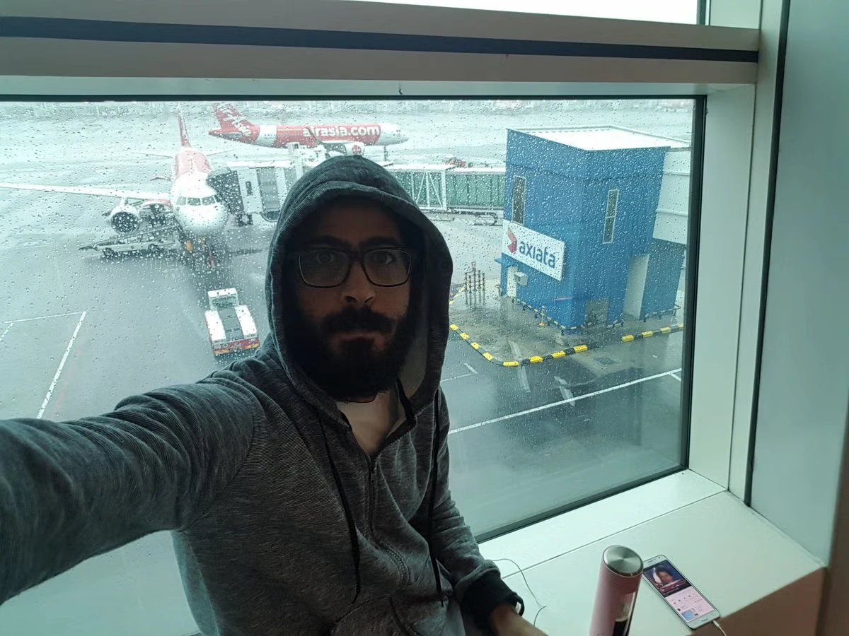 Snake at Airport Gate