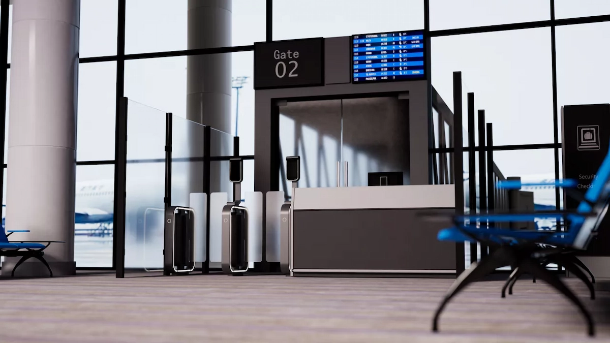 Snake at Airport Gate