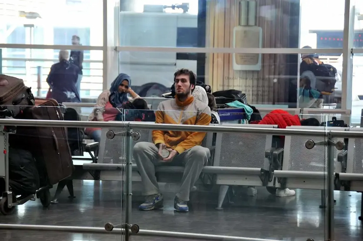 Snake at Airport Gate