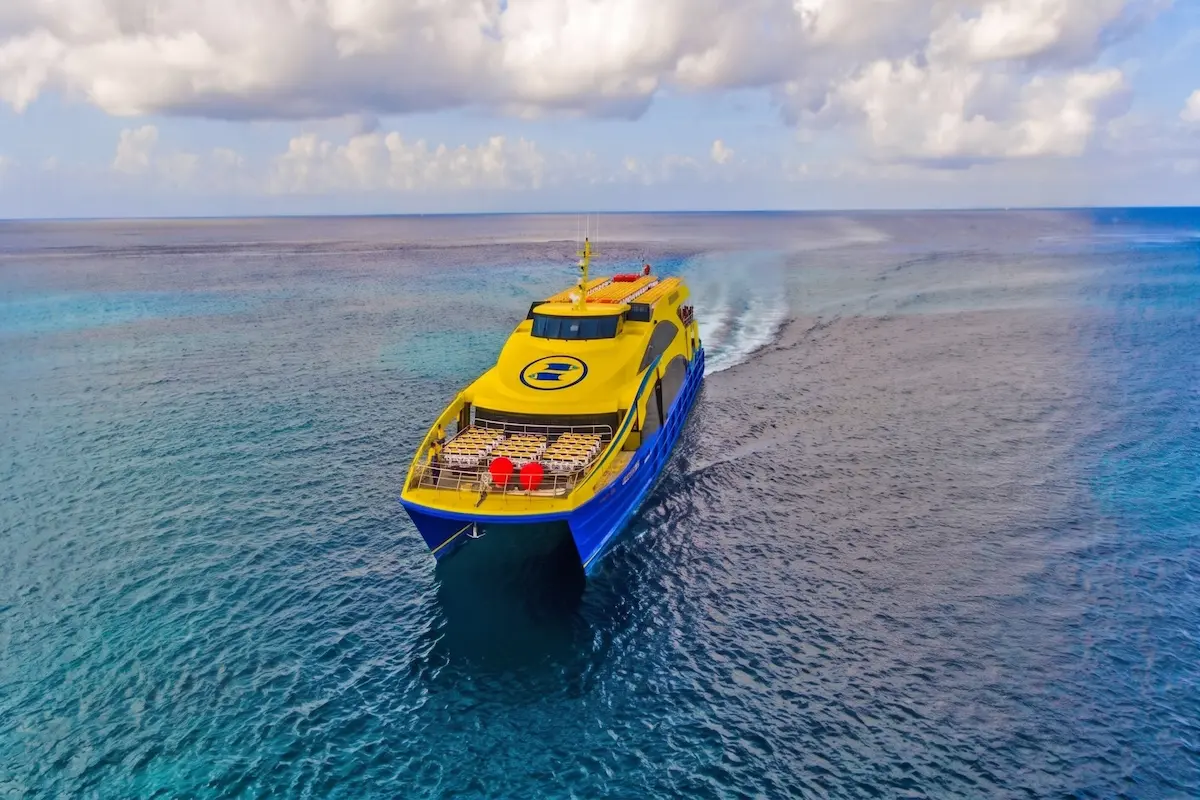 Ferry crossing to Isla Mujeres from Cancun