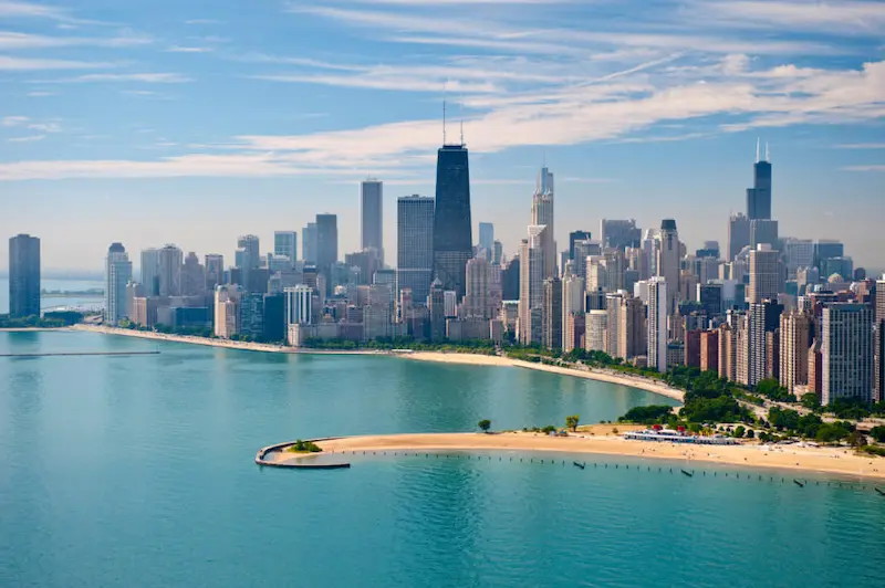 Chicago summer humidity and lake breeze