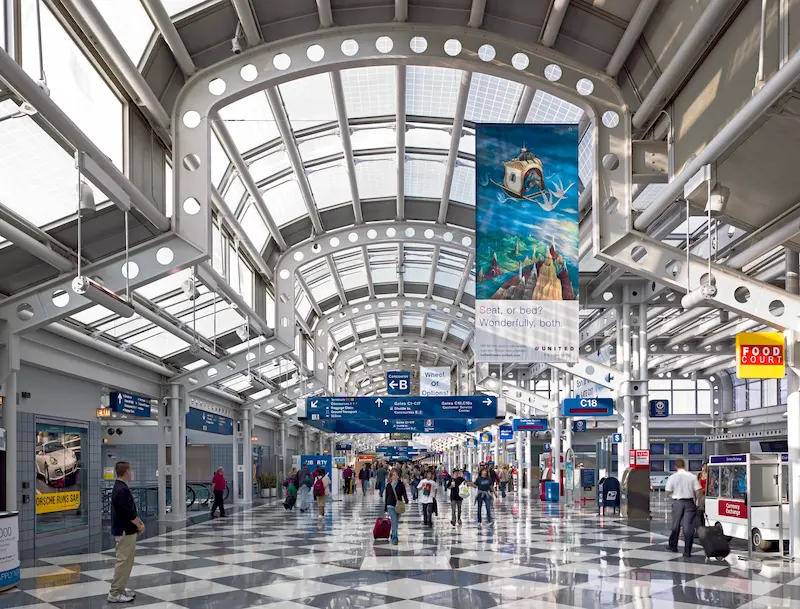 Chicago O'Hare Airport (ORD) Gates & Terminal Walking Times