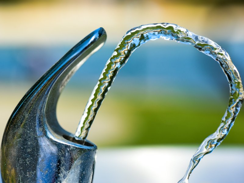 Free Water Fountains at Doha Airport