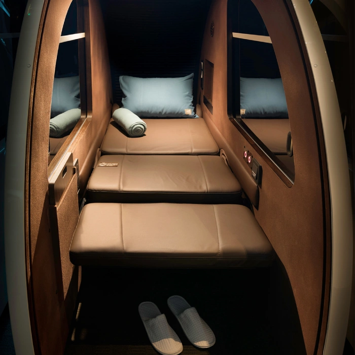 igloo pods sleep n fly loounge dubai airport