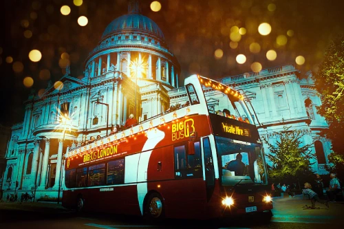London Night Adventure: Open-Top Bus Tour