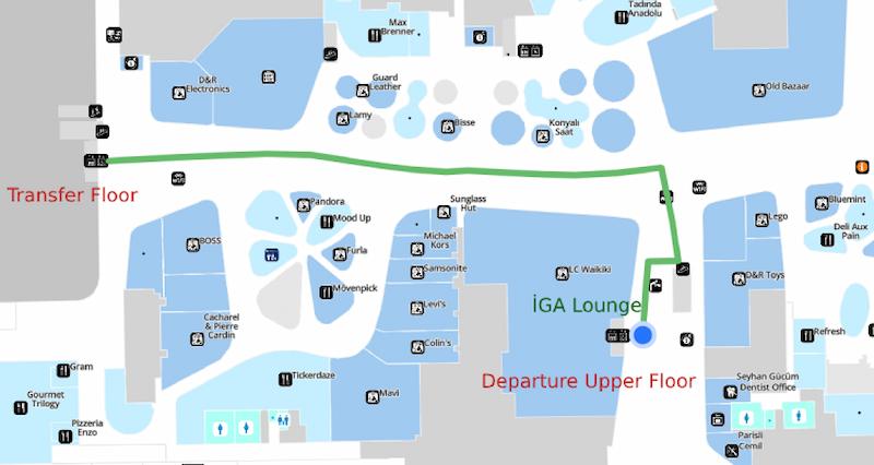 Iga Lounge Map