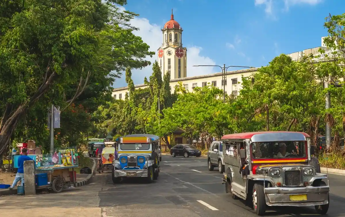 Manila city lights and nightlife