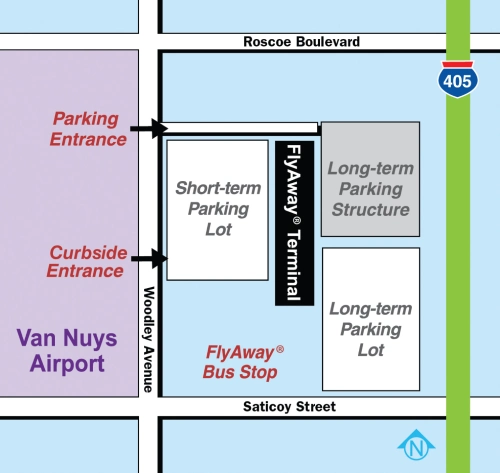 Van Nuys bus Station Location Map