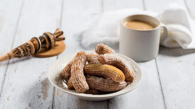 Churros, tostada, and a perfectly timed coffee break