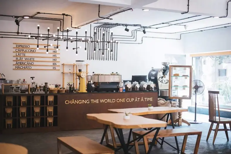 Third wave café  pour-over and quiet corners