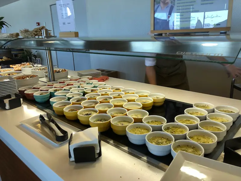 Madrid Airport Lounge Food
