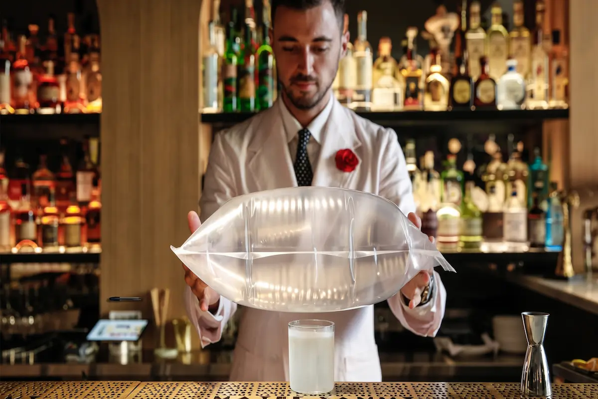 Cocktails being served at a Sydney bar
