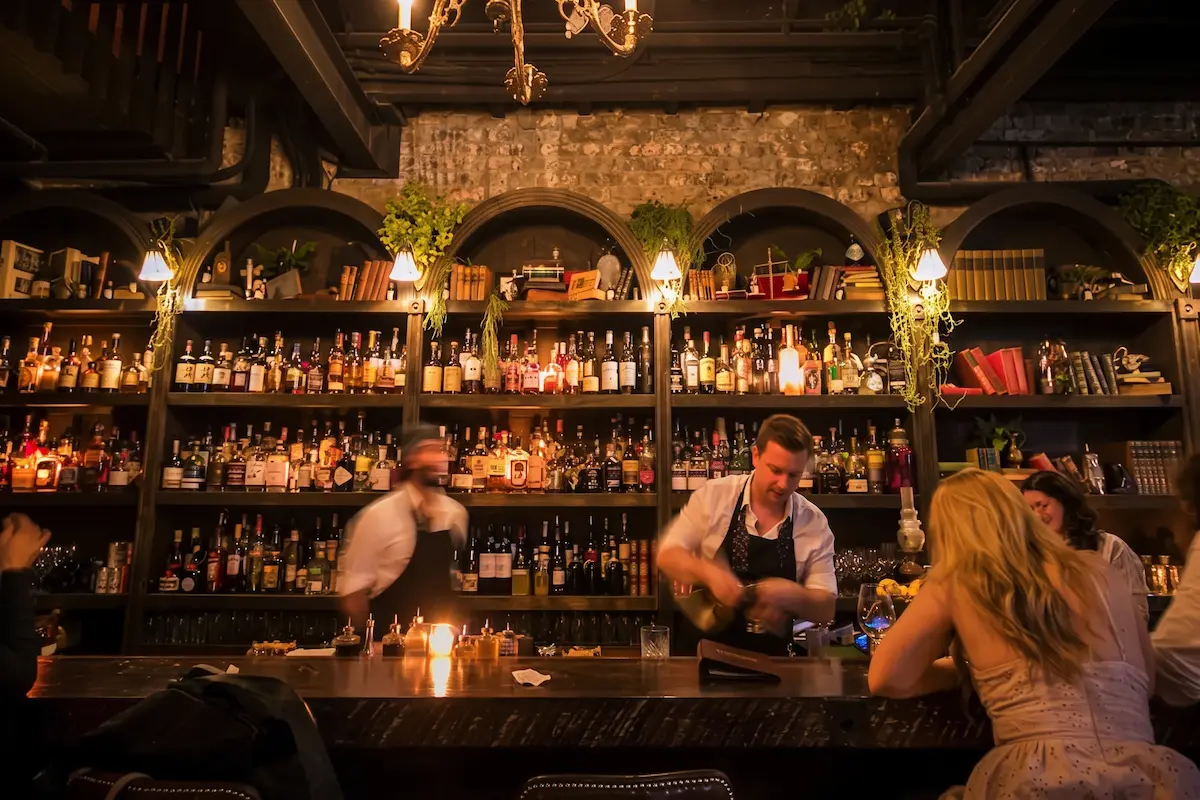 Underground speakeasy bar in Sydney