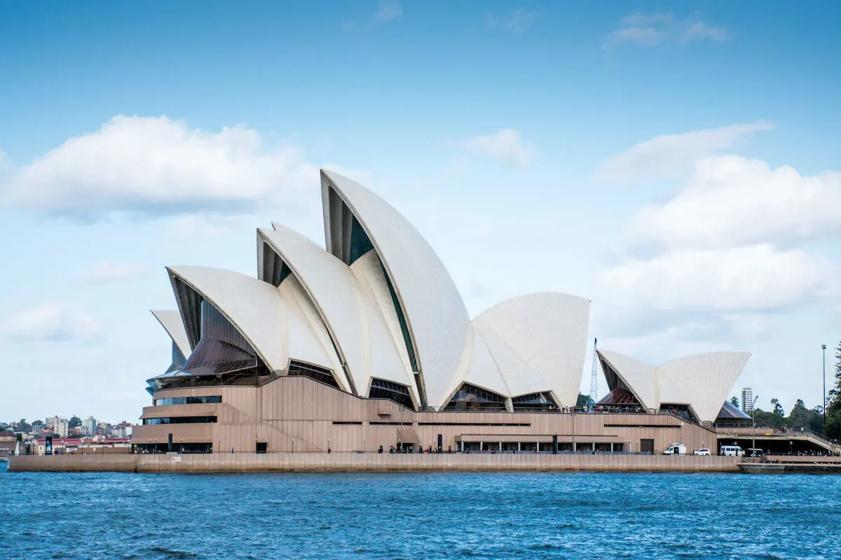 The sails of the Sydney Opera House on Bennelong Point
