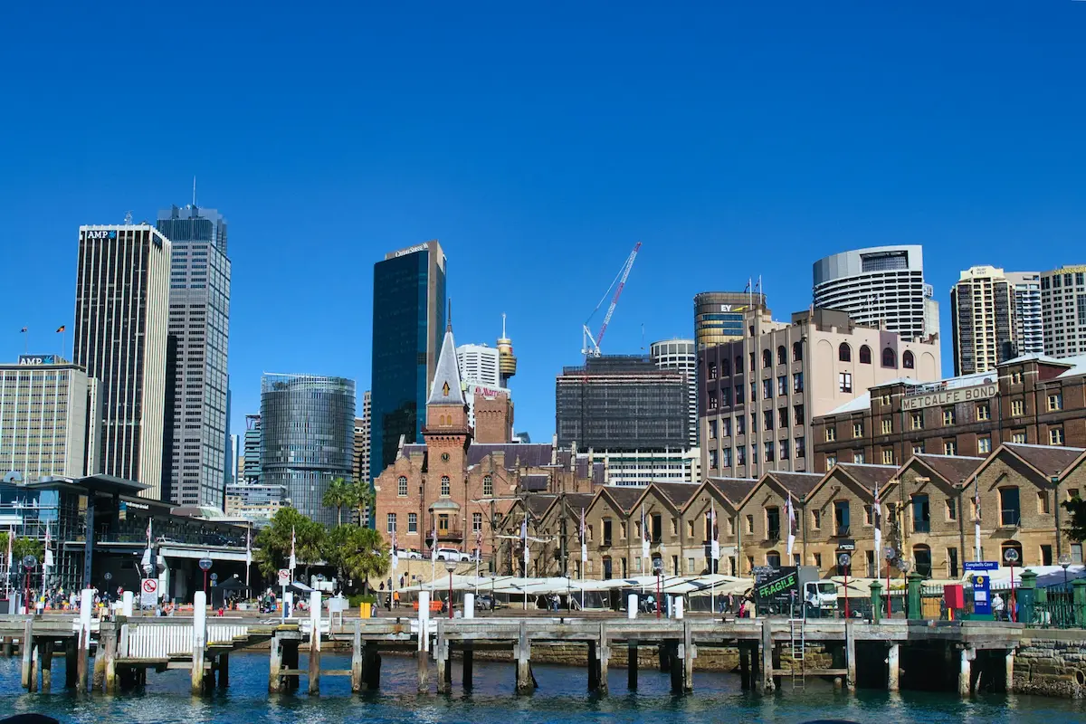 Historic sandstone lanes in The Rocks, Sydney