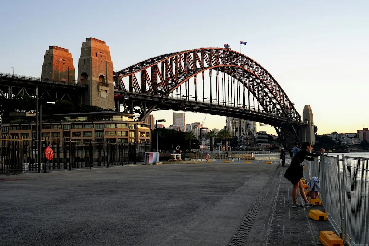 Historic sandstone lanes of The Rocks near Circular Quay, Sydney