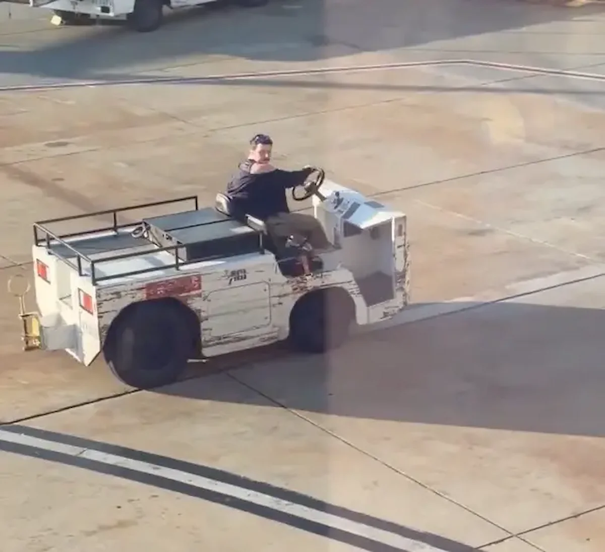 Man Steals Airport Tug and Crashes It on California Tarmac