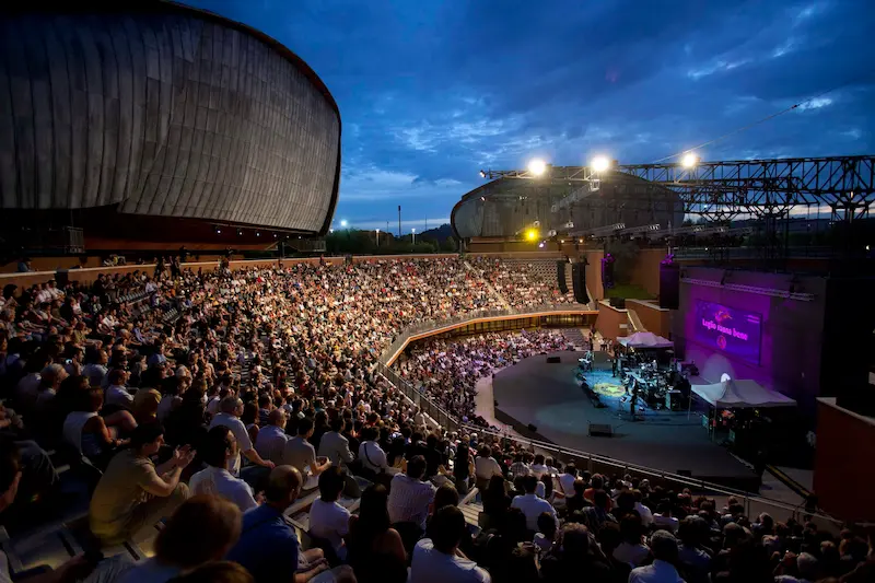 Evening view of the Auditorium complex