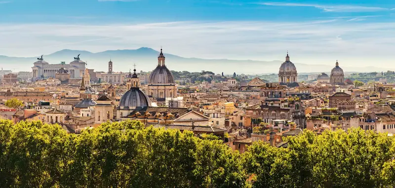 View of Palatine and Aventine Hills