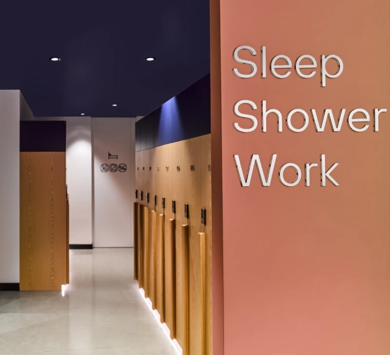 Kepler Sleep Cabin Shower Amenities