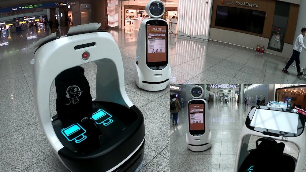 airporter robot luggage transport 
