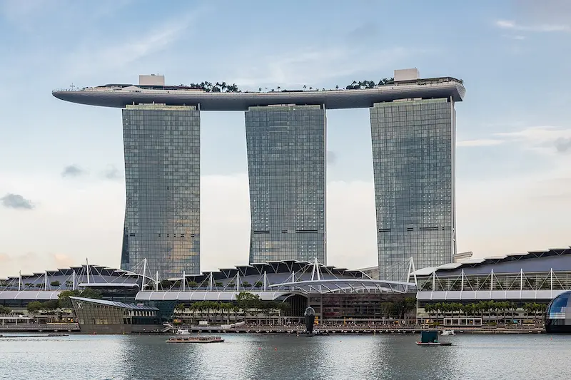 Singapore skyline including Marina Bay