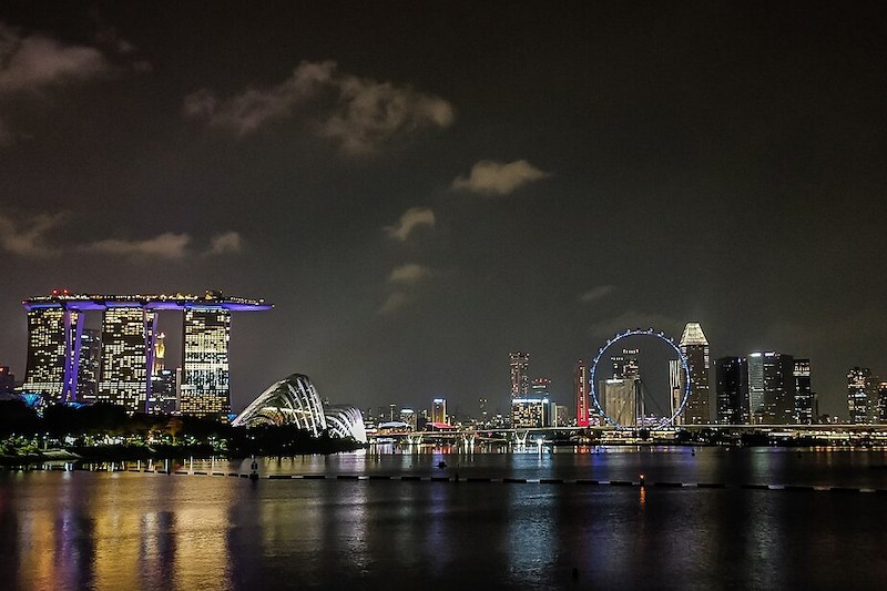 Singapore night city