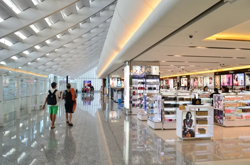 Taiwanese themed airport gate with art installations