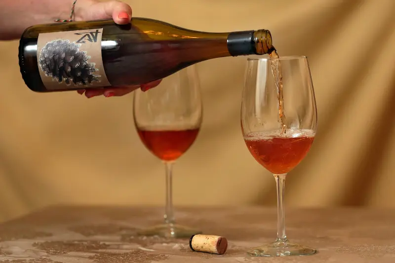 Glass of Amber Wine
